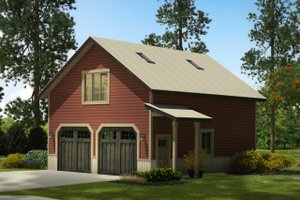 Country Exterior - Front Elevation Plan #124-993