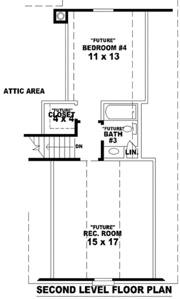 European Floor Plan - Upper Floor Plan #81-871