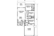 Ranch Style House Plan - 3 Beds 2 Baths 1255 Sq/Ft Plan #116-205 