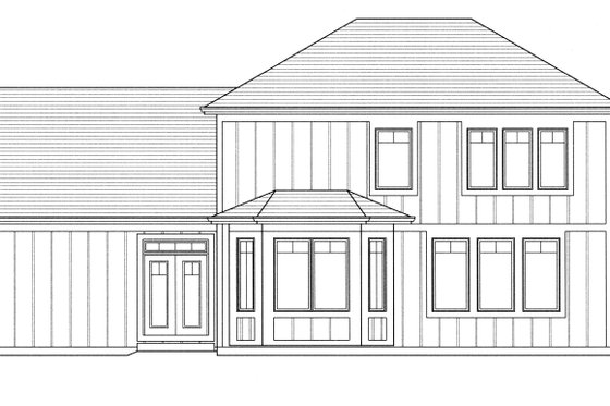 Exterior - Other Elevation for Farmhouse House Plan #46-907 - 4 bed, 2.5 bath