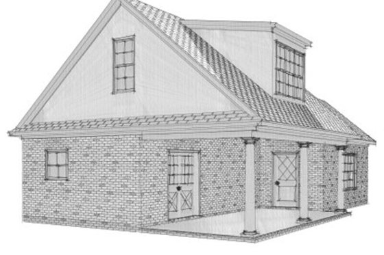 Exterior - Other Elevation for Traditional House Plan #63-339, 1 bath