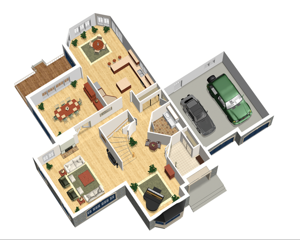 European Floor Plan - Main Floor Plan #25-4476