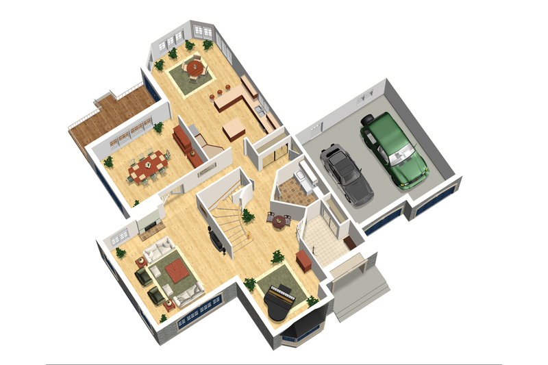 European Style House Plan - 4 Beds 2 Baths 4054 Sq/Ft Plan #25-4476 ...