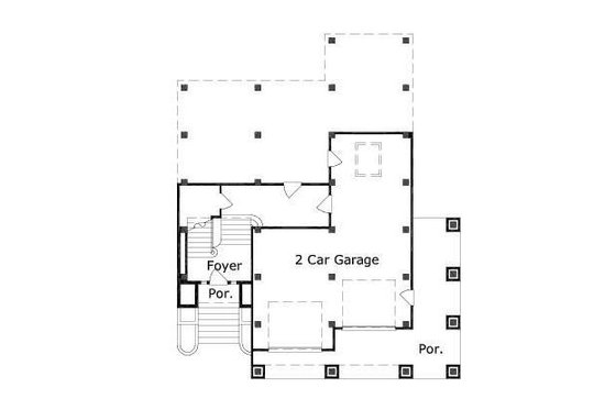 Floor Plan - Main Floor for Mediterranean House Plan #411-240 - 3 bed, 3 bath