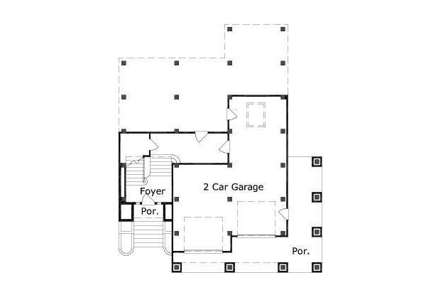 Mediterranean Floor Plan - Main Floor Plan #411-240