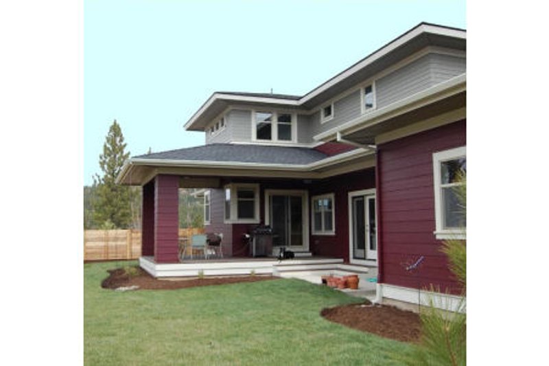 Home Plan - Exterior - Rear Elevation for Prairie House Plan #434-2 - 4 bed, 2.5 bath