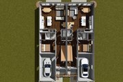 Modern Style House Plan - 3 Beds 3 Baths 1377 Sq/Ft Plan #513-2291 Floor 