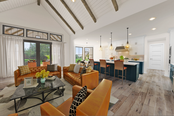 Interior - Kitchen for Farmhouse House Plan #48-984 - 3 bed, 2.5 bath