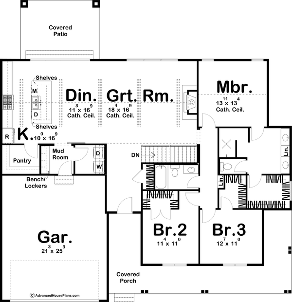 Architectural House Design - Modern Floor Plan - Main Floor Plan #455-281