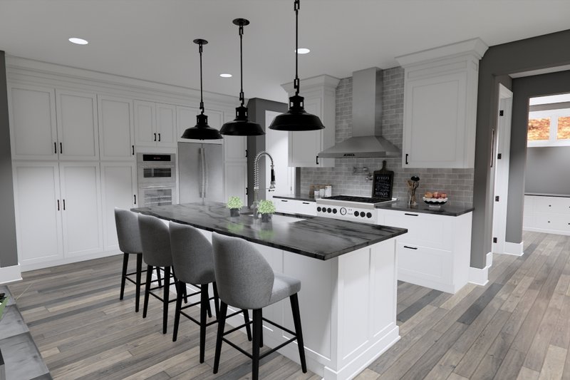 Home Plan - Interior - Kitchen for Farmhouse House Plan #51-1234 - 2 bed, 2.5 bath