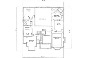 Floor Plan - Upper Floor for European House Plan #136-101 - 4 bed, 3.5 bath