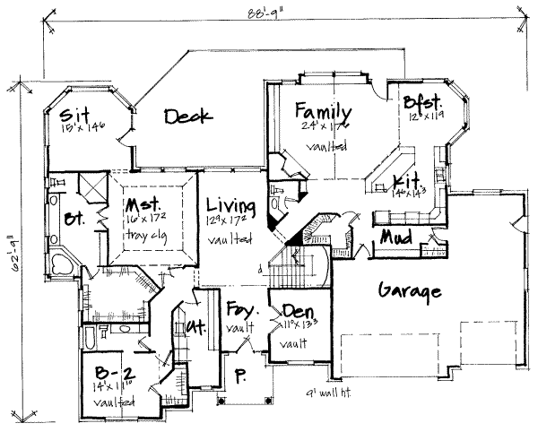 European Floor Plan - Main Floor Plan #308-187