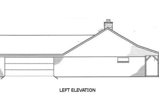 Exterior - Other Elevation for Country House Plan #45-255 - 3 bed, 2 bath