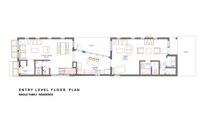 Floor Plan - Main Floor for Modern House Plan #535-3 - 3 bed, 4.5 bath