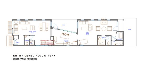 House Plan Design - Modern Floor Plan - Main Floor Plan #535-3