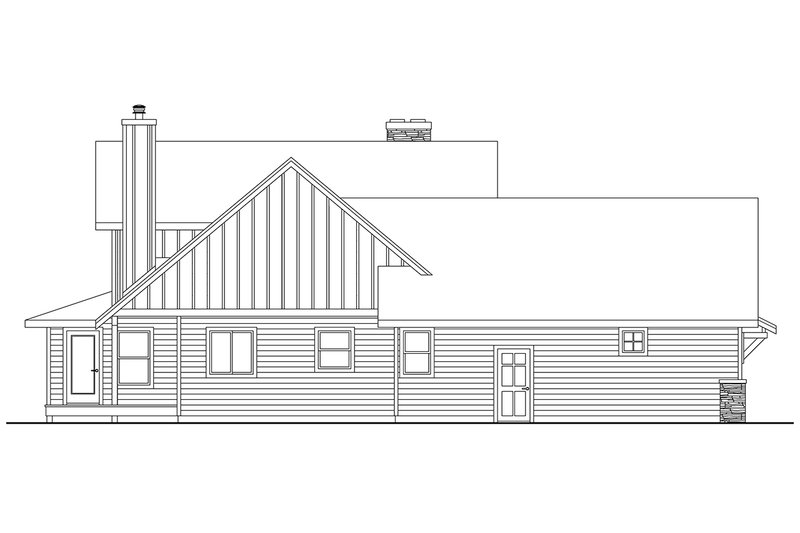 Home Plan - Exterior - Other Elevation for Farmhouse House Plan #124-1337 - 3 bed, 2.5 bath