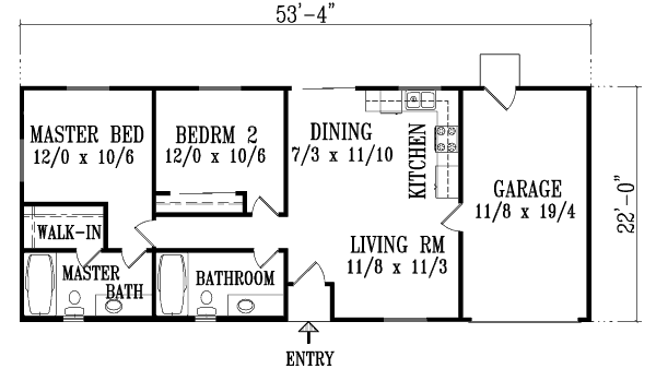 Traditional Floor Plan - Main Floor Plan #1-767