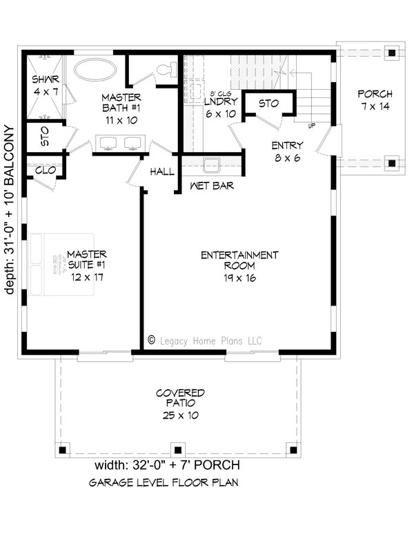 House Blueprint - Modern Floor Plan - Main Floor Plan #932-620