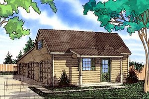 Country Exterior - Front Elevation Plan #405-153
