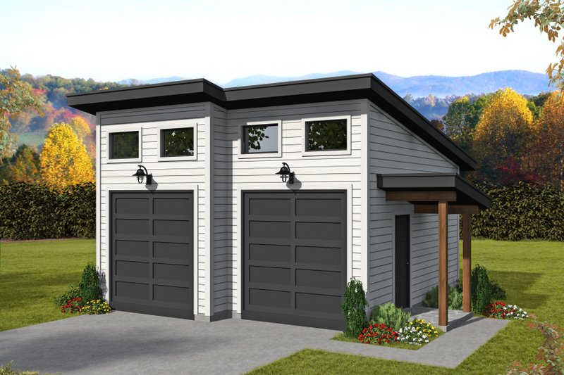 Architectural House Design - Contemporary Exterior - Front Elevation Plan #932-82