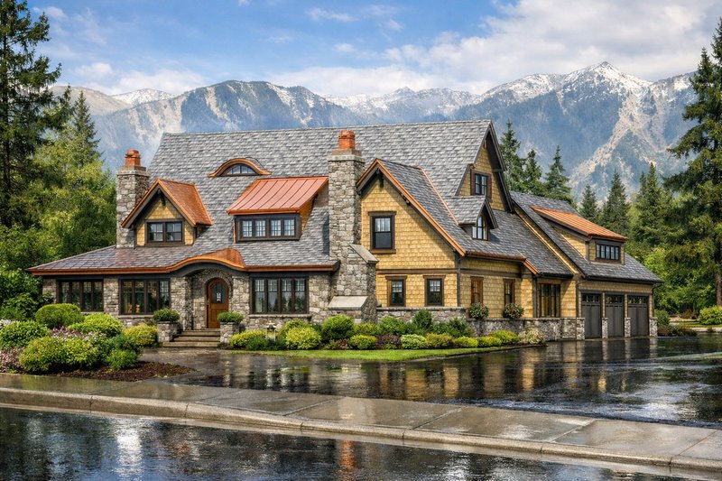 Home Plan - Craftsman Exterior - Front Elevation Plan #928-237