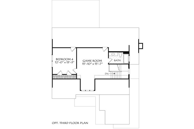 Dream House Plan - Floor Plan - Other Floor for Traditional House Plan #927-1035 - 4 bed, 3 bath