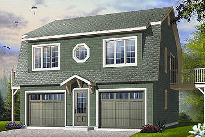 Home Plan - Country Exterior - Front Elevation Plan #23-756