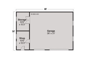 Floor Plan - Main Floor for Traditional House Plan #124-801, 0 bath