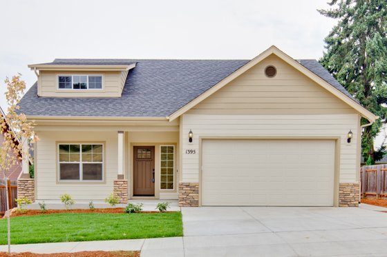 Exterior - Front Elevation 3 for Craftsman House Plan #124-907 - 3 bed, 2.5 bath