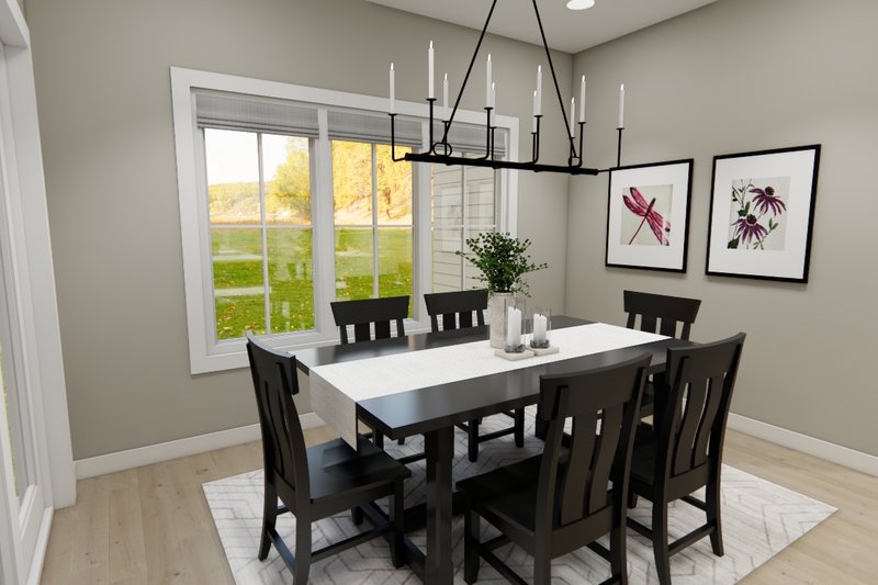 House Plan Design - Interior - Dining Room for Craftsman House Plan #51-1414 - 4 bed, 3.5 bath