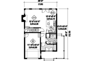 Country Style House Plan - 3 Beds 1 Baths 1403 Sq/Ft Plan #25-4316 