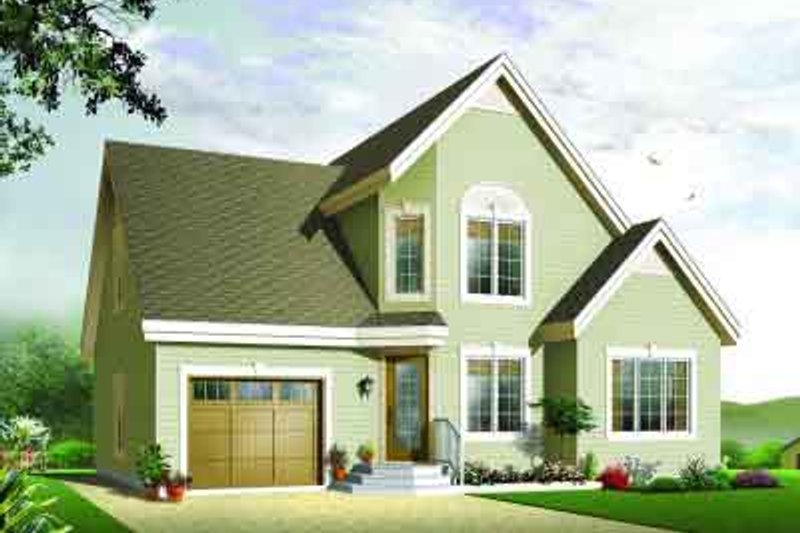 Home Plan - Traditional Exterior - Front Elevation Plan #23-547
