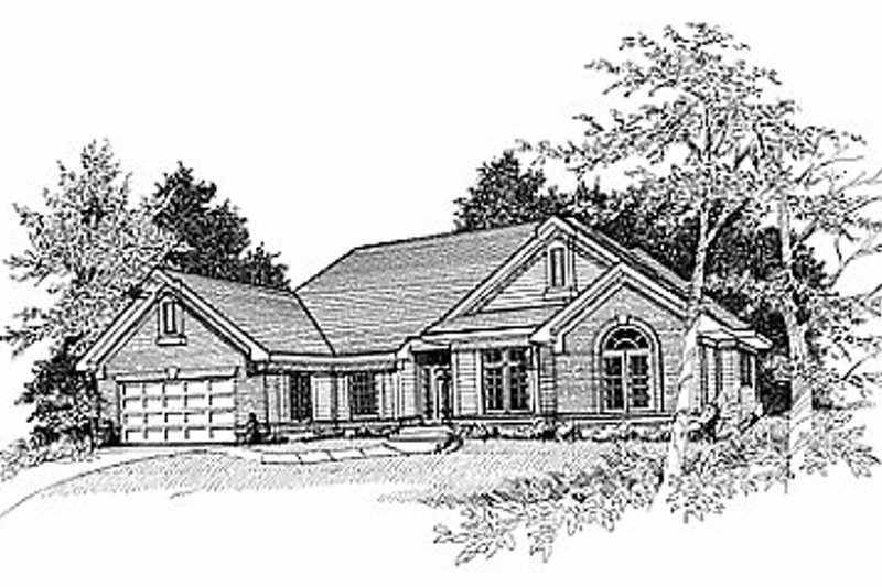 Dream House Plan - Traditional Exterior - Front Elevation Plan #70-321