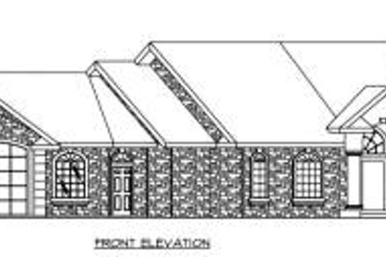Exterior - Other Elevation for Ranch House Plan #117-563 - 3 bed, 4.5 bath