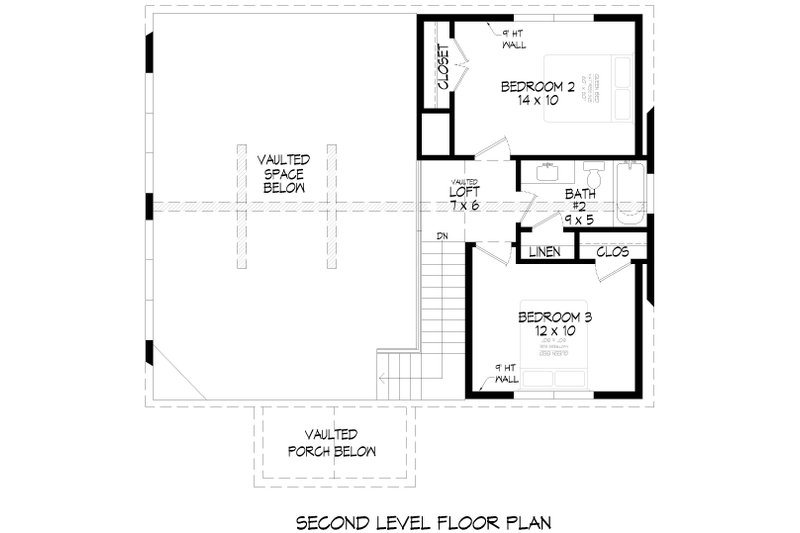 House Design - Floor Plan - Upper Floor for Country House Plan #932-1094 - 3 bed, 2.5 bath