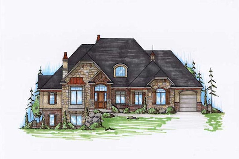 Home Plan - Craftsman Exterior - Front Elevation Plan #5-334