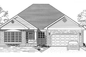 Traditional Exterior - Front Elevation Plan #53-217