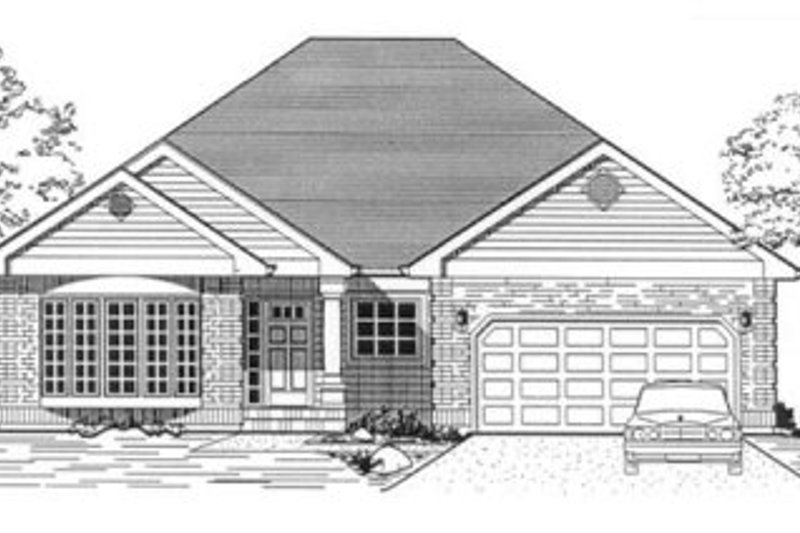 Traditional Style House Plan - 3 Beds 2 Baths 2000 Sq/Ft Plan #53-217
