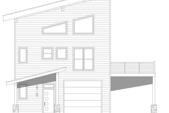 Exterior - Other Elevation 5 for Contemporary House Plan #932-1223 - 3 bed, 3.5 bath
