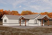Ranch Style House Plan - 2 Beds 2 Baths 1000 Sq/Ft Plan #1106-55 