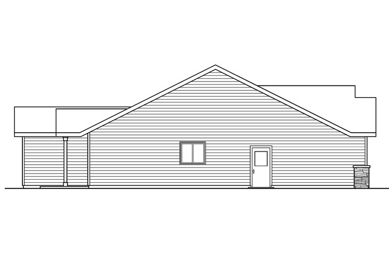 Home Plan - Exterior - Other Elevation for Craftsman House Plan #124-693 - 3 bed, 2 bath