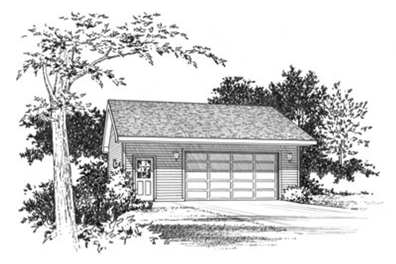 Traditional Style House Plan - 0 Beds 0 Baths 840 Sq/Ft Plan #22-414