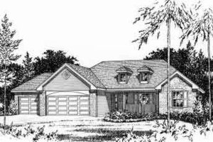 Exterior - Other Elevation for Country House Plan #22-471 - 3 bed, 2.5 bath