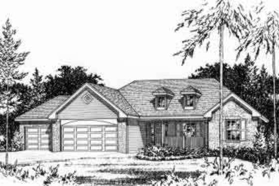 Exterior - Other Elevation for Country House Plan #22-471 - 3 bed, 2.5 bath
