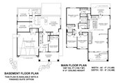 Contemporary Style House Plan - 3 Beds 4 Baths 2983 Sq/Ft Plan #1100-60 