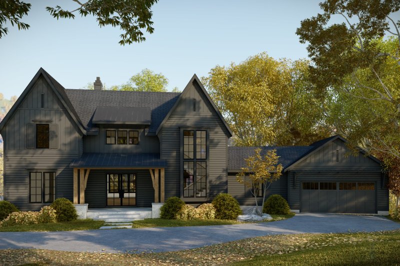 Dream House Plan - Exterior - Front Elevation 5 for Traditional House Plan #461-109 - 4 bed, 4.5 bath