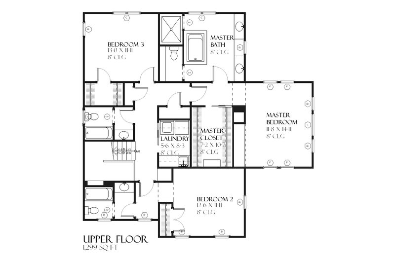 Prairie Style House Plan - 3 Beds 3.5 Baths 2412 Sq/Ft Plan #901-97 ...