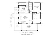 Modern Style House Plan - 2 Beds 1 Baths 1192 Sq/Ft Plan #932-743 