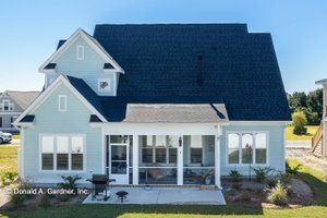 Exterior - Rear Elevation for Craftsman House Plan #929-1082 - 3 bed, 2.5 bath