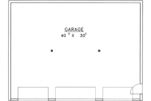 Floor Plan - Main Floor for Traditional House Plan #117-480, 0 bath